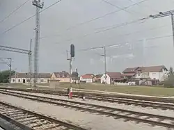 Pohled na Strizivojnu z železniční stanice