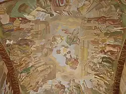 Stropní freska v zámku Dolní Krupá