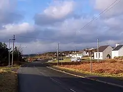 Vesnice Struan na západním pobřeží ostrova Skye ve Vnitřních Hebridách