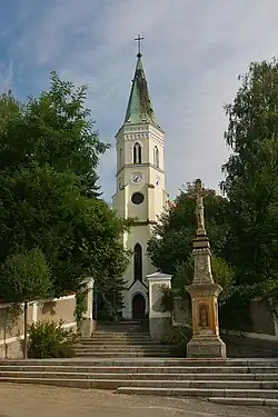 Kostel sv. Bartoloměje ve Studénce, čelní pohled