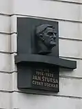 Pamětní deska Jana Štursy na domě Anglická 1219/27