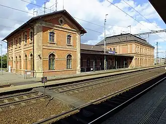 Železniční stanice Suchdol nad Odrou v roce 2014