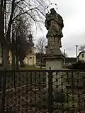 Sudějov, socha svatého Jana Nepomuckého.jpg