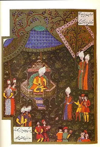 Sulejman po dobytí Budína v roce 1529