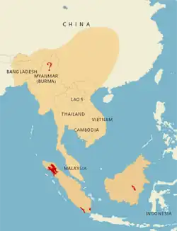 Rozšíření nosorožce sumaterského (2021)