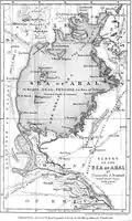 Aralské jezero v roce 1853