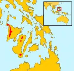 Rozšíření prasete visajanského na Filipínách