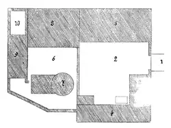 Plán hradu z roku 1720