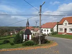 Centrum obce s kaplí