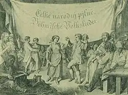 Oslava kateřinského svátku, titulní stránka Českých národních písní Ludvíka Rittera