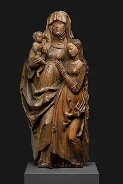 Sv. Anna Samatřetí, Mistr Týneckého Zvěstování (kolem 1510), Národní galerie v Praze