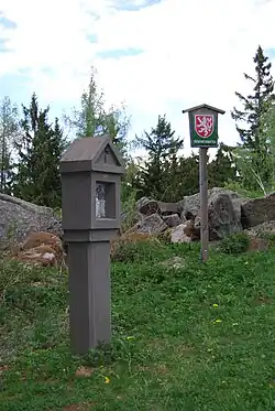 Jednotlivé zastavení křížové cesty na přírodní památce Mařský vrch