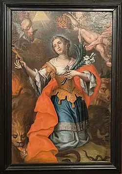 Svatá Tekla, Český Krumlov, kolem 1720