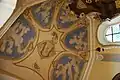 Výzdoba stropu presbytáře kostela