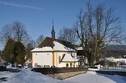 Farní kostel sv. Jana Křtitele ve Svratce.