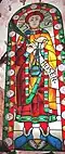 Vitráž svatého Vavřince