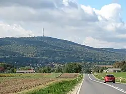 Łysa Góra - druhá nejvyšší hora v pohoří (594,3 m)