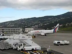 A Swiftair Boeing 737-300(SF) at Funchal Airport. These aircraft are quite rare.
