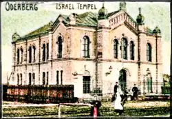 Bohumínský templ na dobové pohlednici ze začátku 20. století