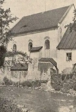 Synagoga v Nýrsku (okolo roku 1930)