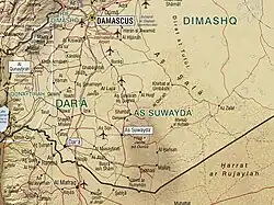 Mapa Džabal ad-Durúz