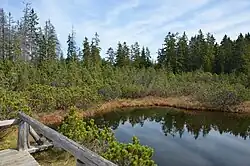 Největší ze tří jezírek