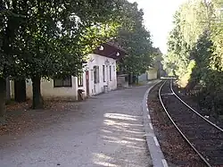 Pohled na zastávku před opravou