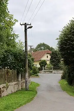 Pohled na část vesnice