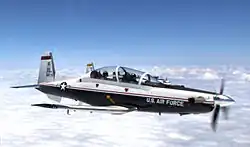 Turbovrtulový letoun T-6A Texan II z Laughlinovy základny