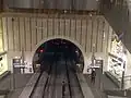 Tramvajový tunel pod nádražím Viroflay-Rive-Droite