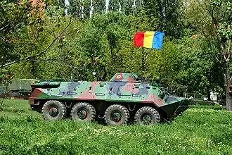 TAB-71M během ukázkového cvičení v Den pozemních sil, Bukurešť, 2007.