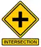This Intersection sign appears above the clue box where the teams must join together.