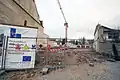 Staveniště muzea po demolici původní budovy, fotografováno dne 7. ledna 2012.