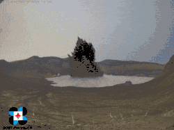 Erupce Taal s patrným pyroklastickým přívalem