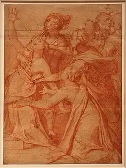 Taddeo Zuccari: Uzdravení posedlé dívky, 1557