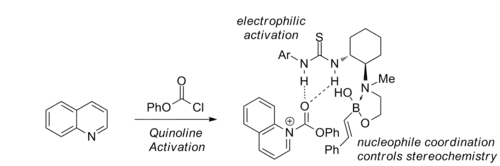 Meziprodukt Takemotovy syntézy 1,2-dihydrochinolinů