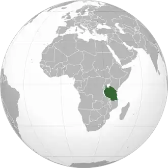 Poloha Tanzanie