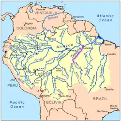 Tapajós v povodí Amazonky
