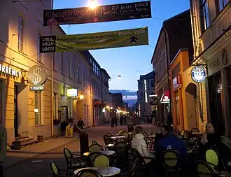 Uličky v estonském městě Tartu