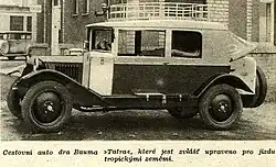Tatra 12 v úpravě pro africkou cestu, 1931