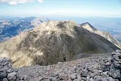 Pohoří Tygetos z vrcholu Profitis Ilias