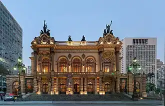 Theatro Municipal v São Paulo v Brazílii