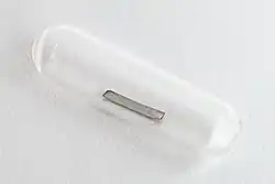 Technecium nanesené na zlaté folii