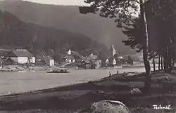 Pohled na Těchnice v roce 1940