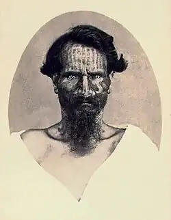 Portrét Tepana z Velikonočního ostrova, 70. léta 19. století