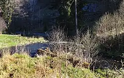 Soutok Otročínského potoka (vpravo) s Teplou