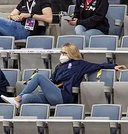 Tereza Sadilová na tribuně