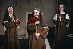 Šárka Krausová jako Anežka, Karolína Knězů jako Terezka a Barbora Poláchová jako Magdalena