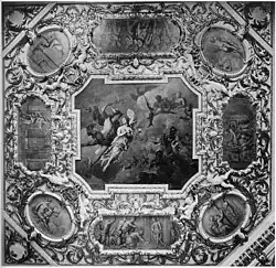 Merkur a Psyché, asi 1700, (dílo zničeno)