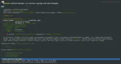 Screenshot prohlížeče Lynx.